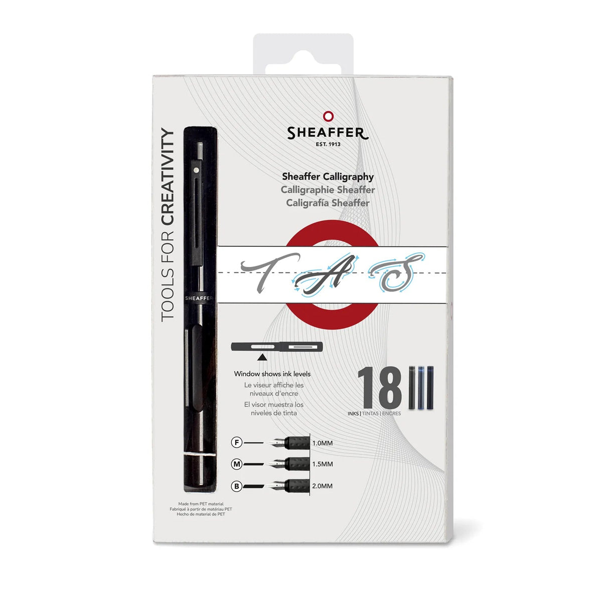 Set de calligraphie SHEAFFER Minikit - Black - 1.0/1.5/2.0 - 0074040000085