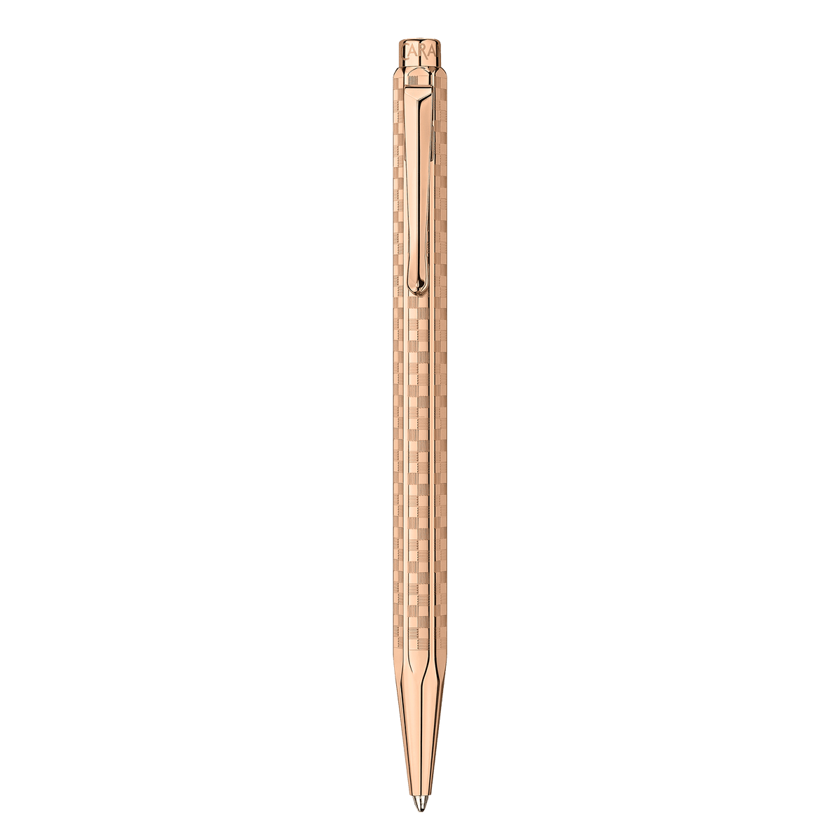Set stylo bille CARAN D'ACHE Ecridor Damier Édition Spéciale - Doré Rose - 7630002365215
