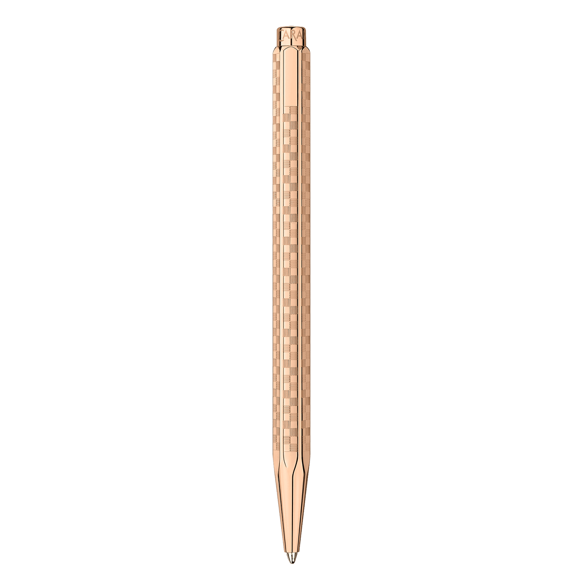 Set stylo bille CARAN D'ACHE Ecridor Damier Édition Spéciale - Doré Rose - 7630002365215