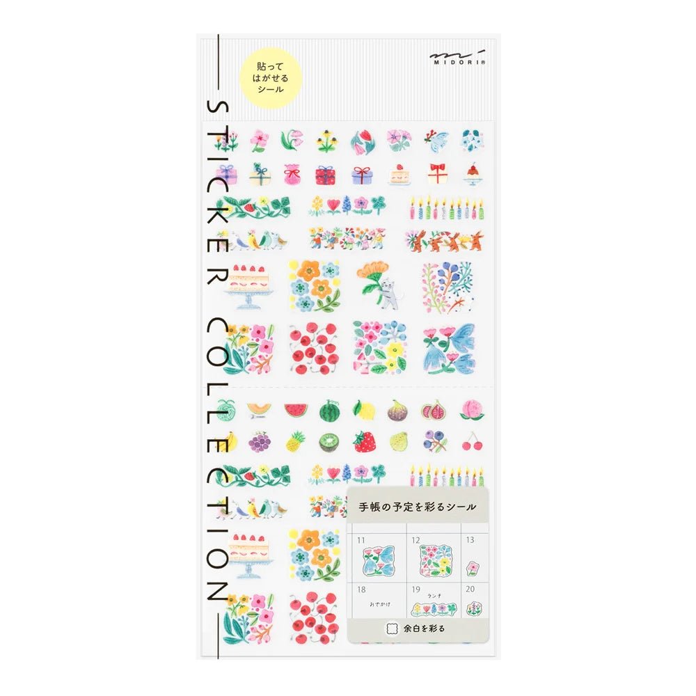 Stickers repositionnables MIDORI Collection - Fleurs - 4902805827416