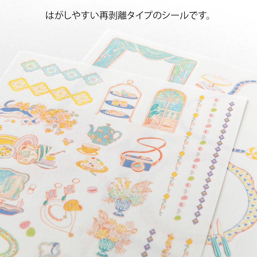 Stickers repositionnables MIDORI Yuru Log - Voyage - 