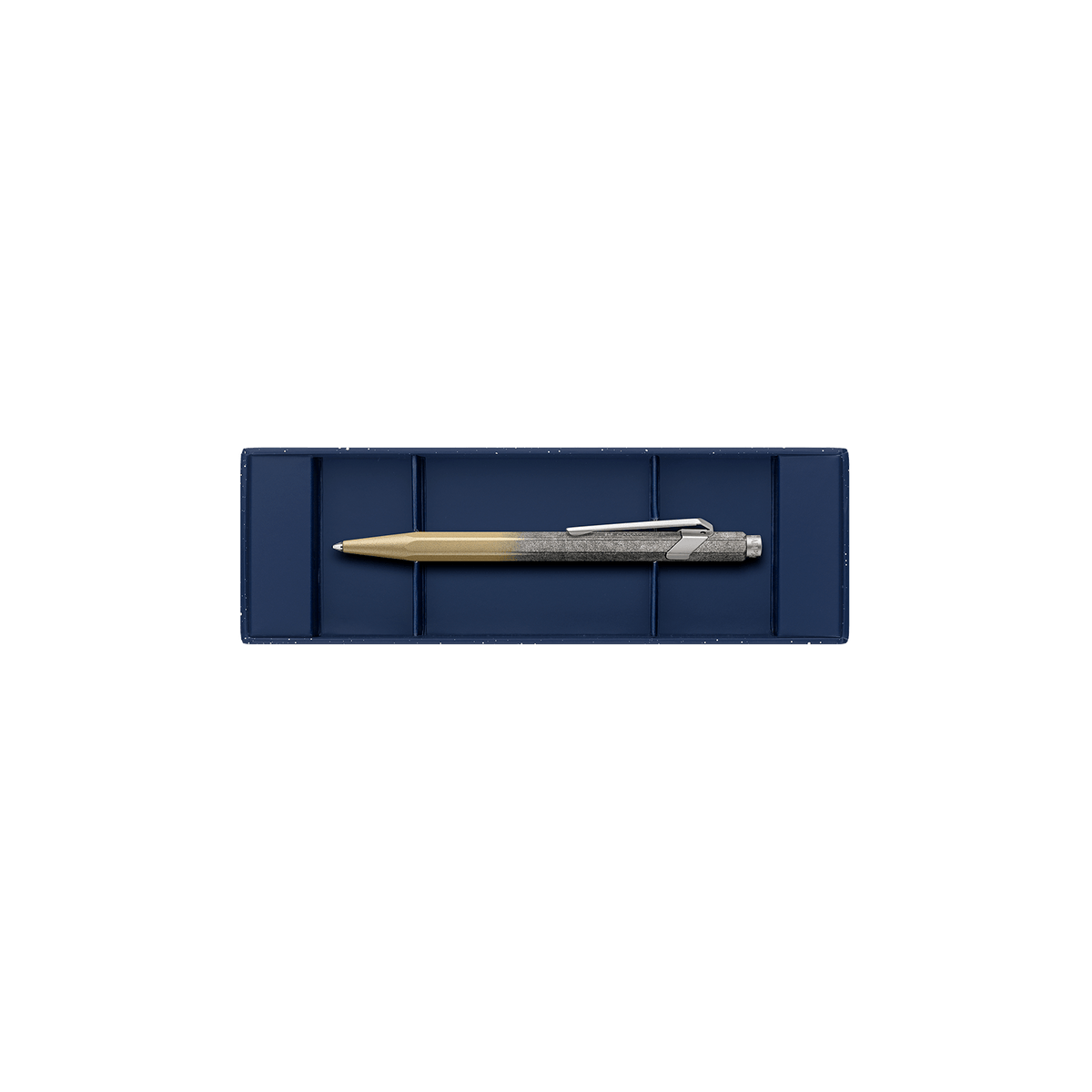Stylo bille CARAN D'ACHE 849 Cosmic Blue Édition Spéciale - Doré - 7630002355780