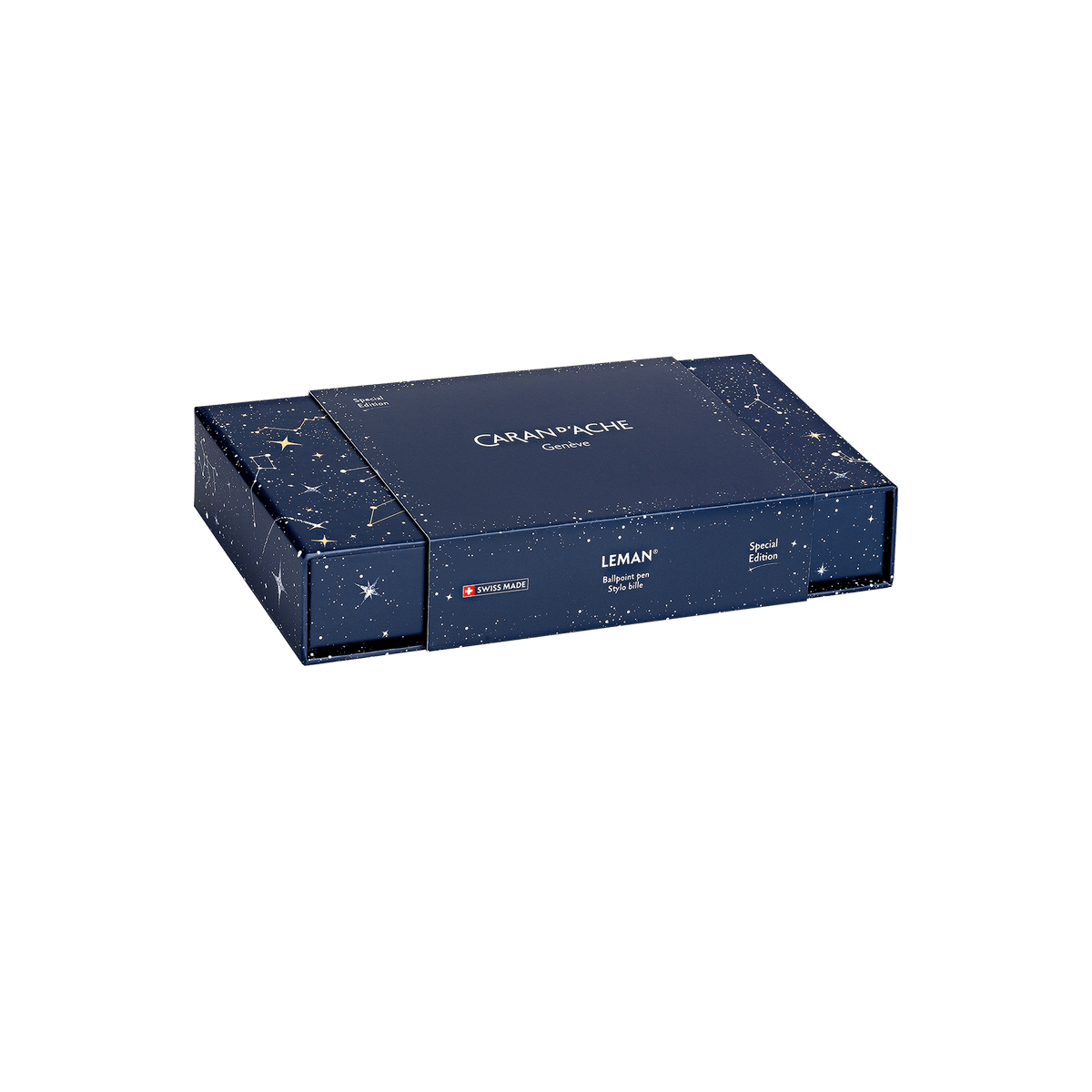 Stylo bille CARAN D'ACHE Léman COSMIC BLUE Édition Spéciale - Medium (M) - Bleu nuit - 
