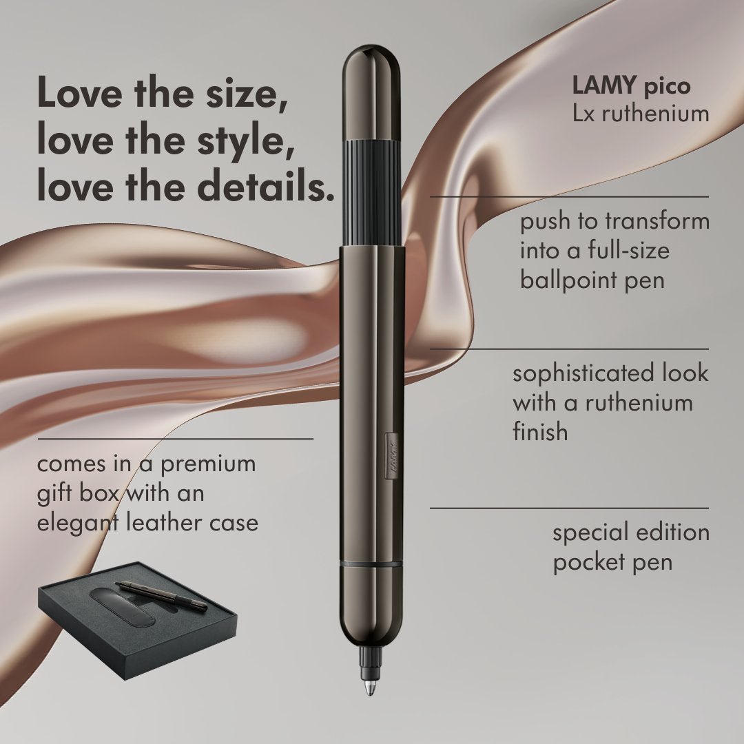 Stylo bille LAMY pico Édition Spéciale 2025 - LX Ruthenium - 4014519796480