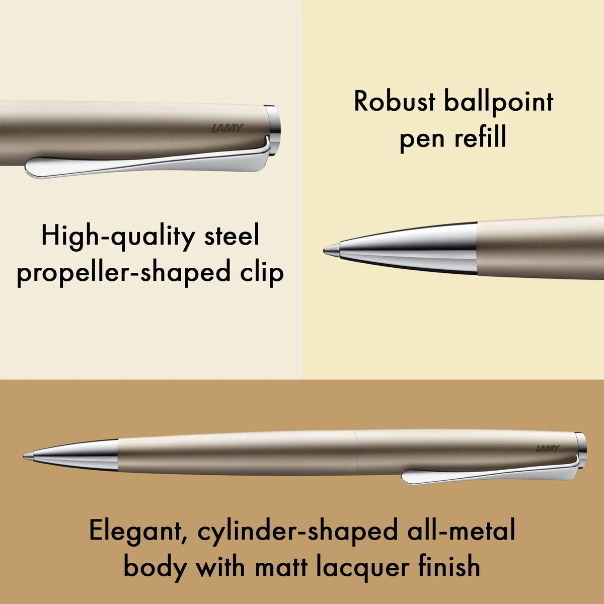 Stylo bille LAMY studio - Palladium - 4014519291060