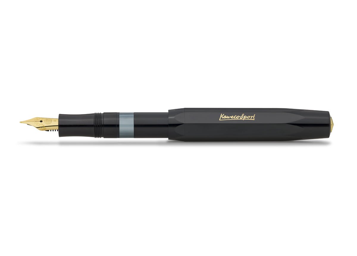 Stylo plume KAWECO Piston Sport Classic Black/Gold - Extra - fine (EF) - 4251734922649