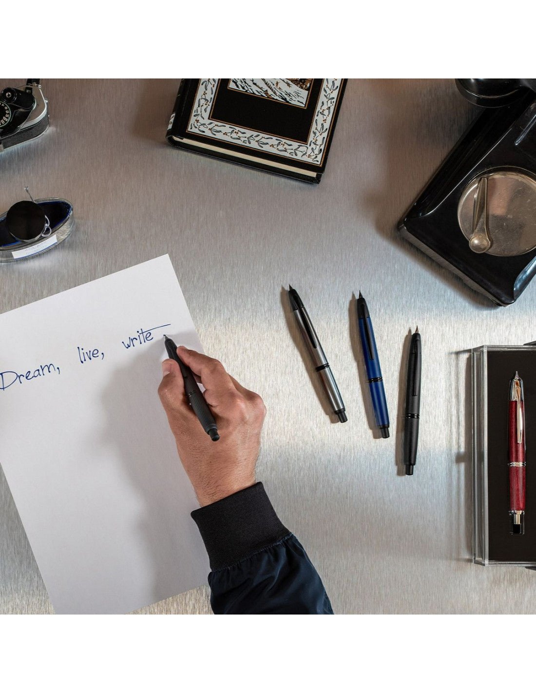 Stylo plume PILOT Capless - Midnight Blue Matte BT - Fine (F) - 3131910256335