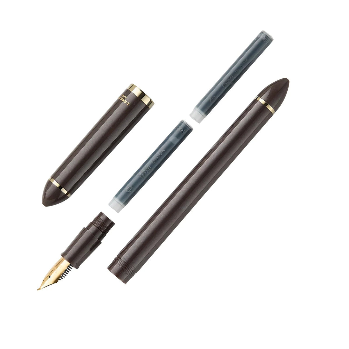 Stylo plume SAILOR Fude de Mannen - Pearl Brown - 40° - 4901680176879