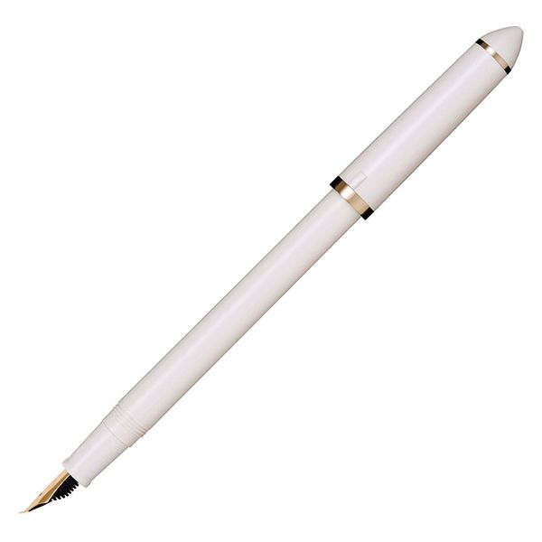 Stylo plume SAILOR Fude de Mannen - Pearl White - 40° - 4901680176855