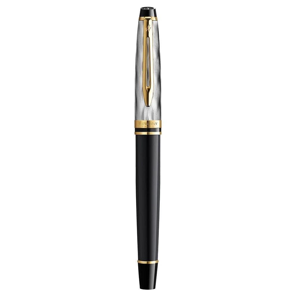 Stylo plume WATERMAN Expert Reflets de Paris - Fine (F) - Noir - -
