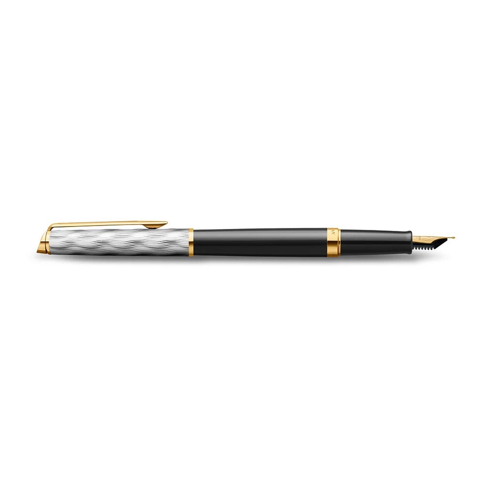 Stylo plume WATERMAN Hémisphère Reflets de Paris - Fine (F) - Noir - -