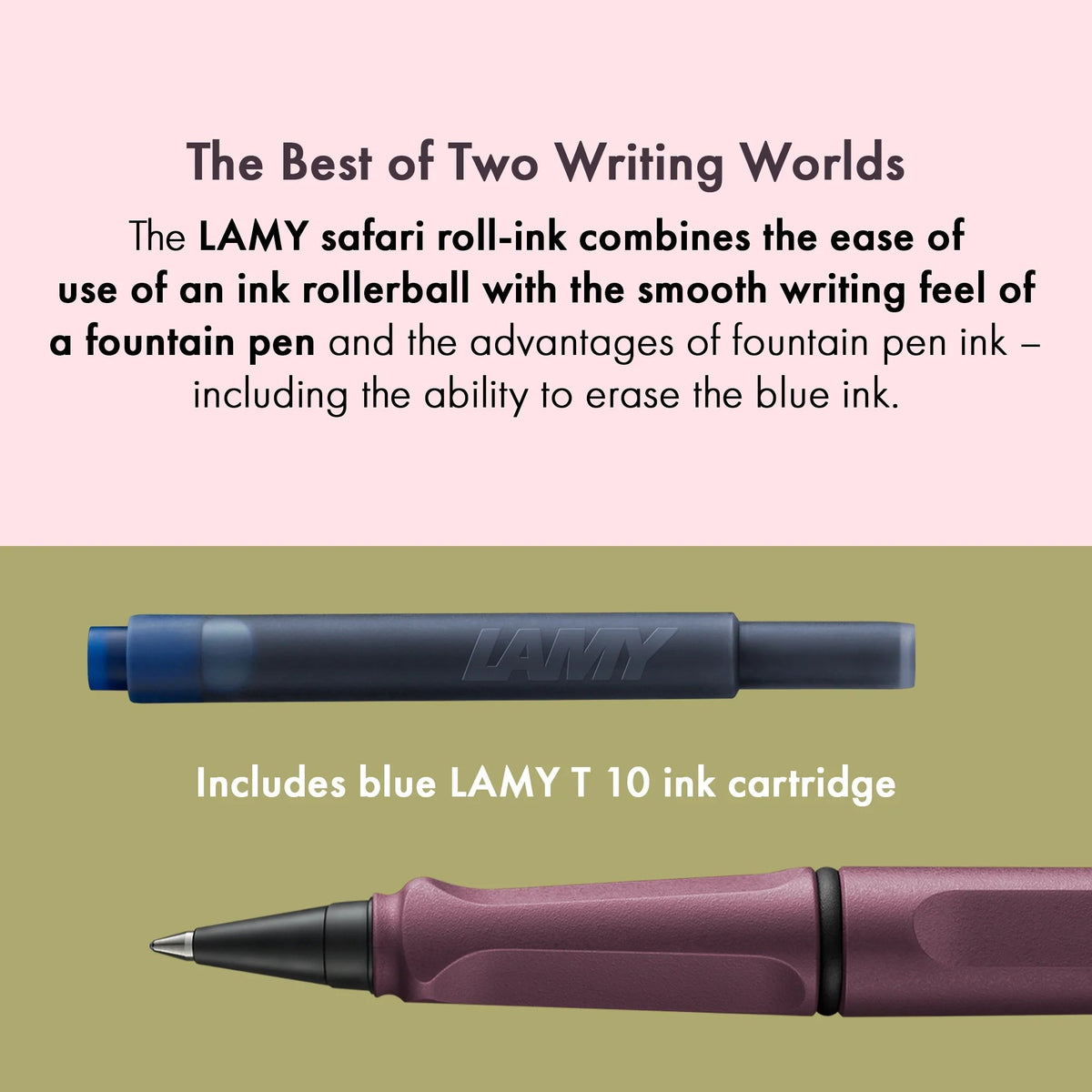 Stylo roller à cartouches LAMY safari - Scarlet - 