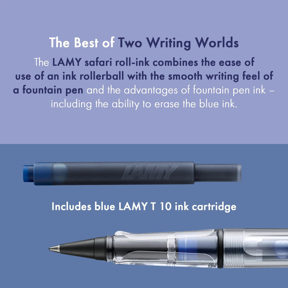 Stylo roller à cartouches LAMY safari - Vista - 
