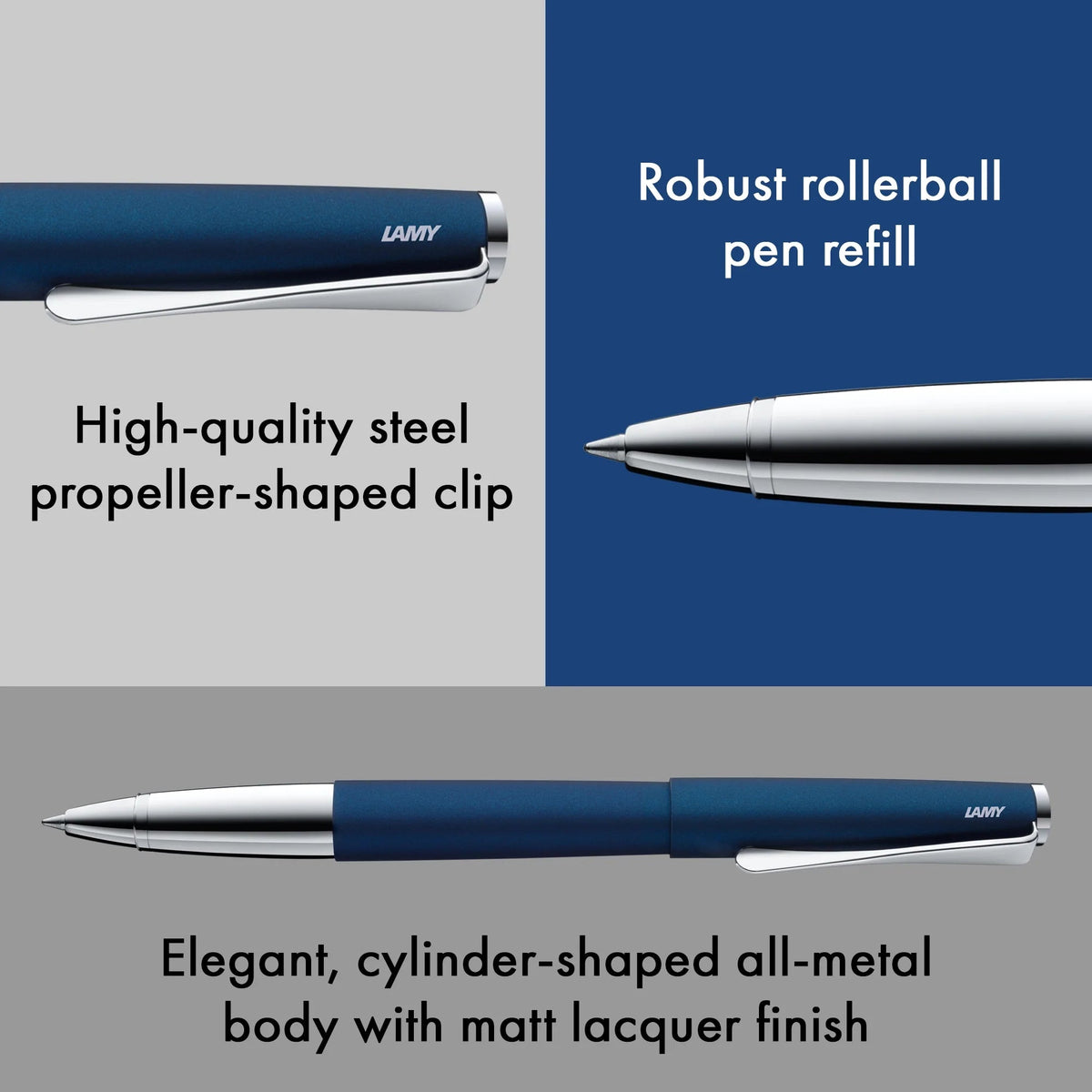 Stylo roller LAMY studio - Imperial Blue - 4014519240440