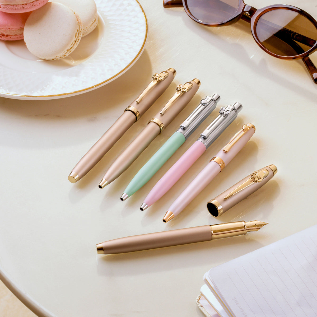 Stylo roller SHEAFFER 100 Emily in Paris - Champagne Gold GT - 