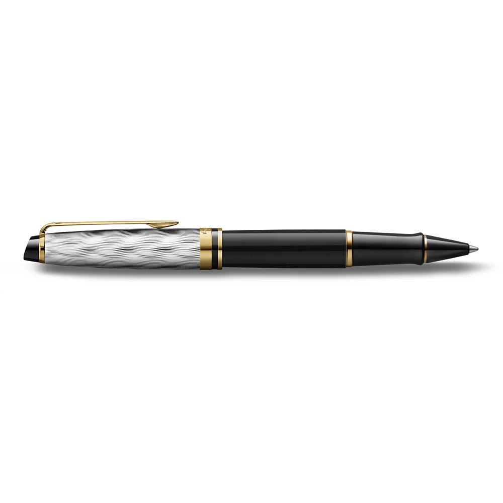 Stylo roller WATERMAN Expert Reflets de Paris - Fine (F) - Noir - -