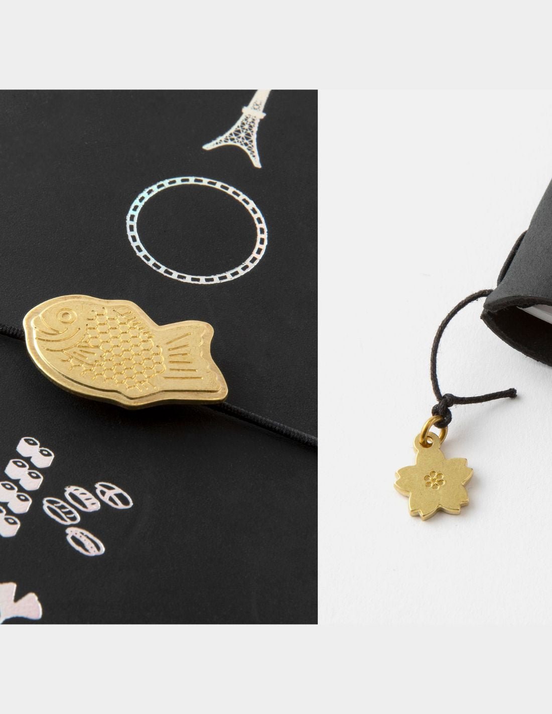TRAVELER'S notebook - charms en laiton TOKYO EDITION - TN Passport size / TN Regular size - 