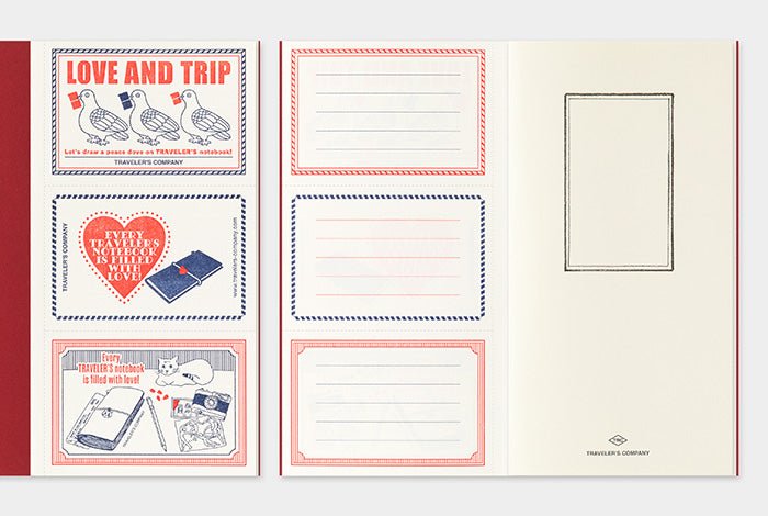 TRAVELER'S notebook LOVE AND TRIP Red - regular size - rouge - 