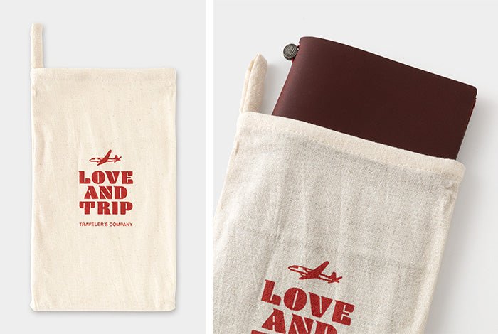 TRAVELER'S notebook LOVE AND TRIP Red - regular size - rouge - 