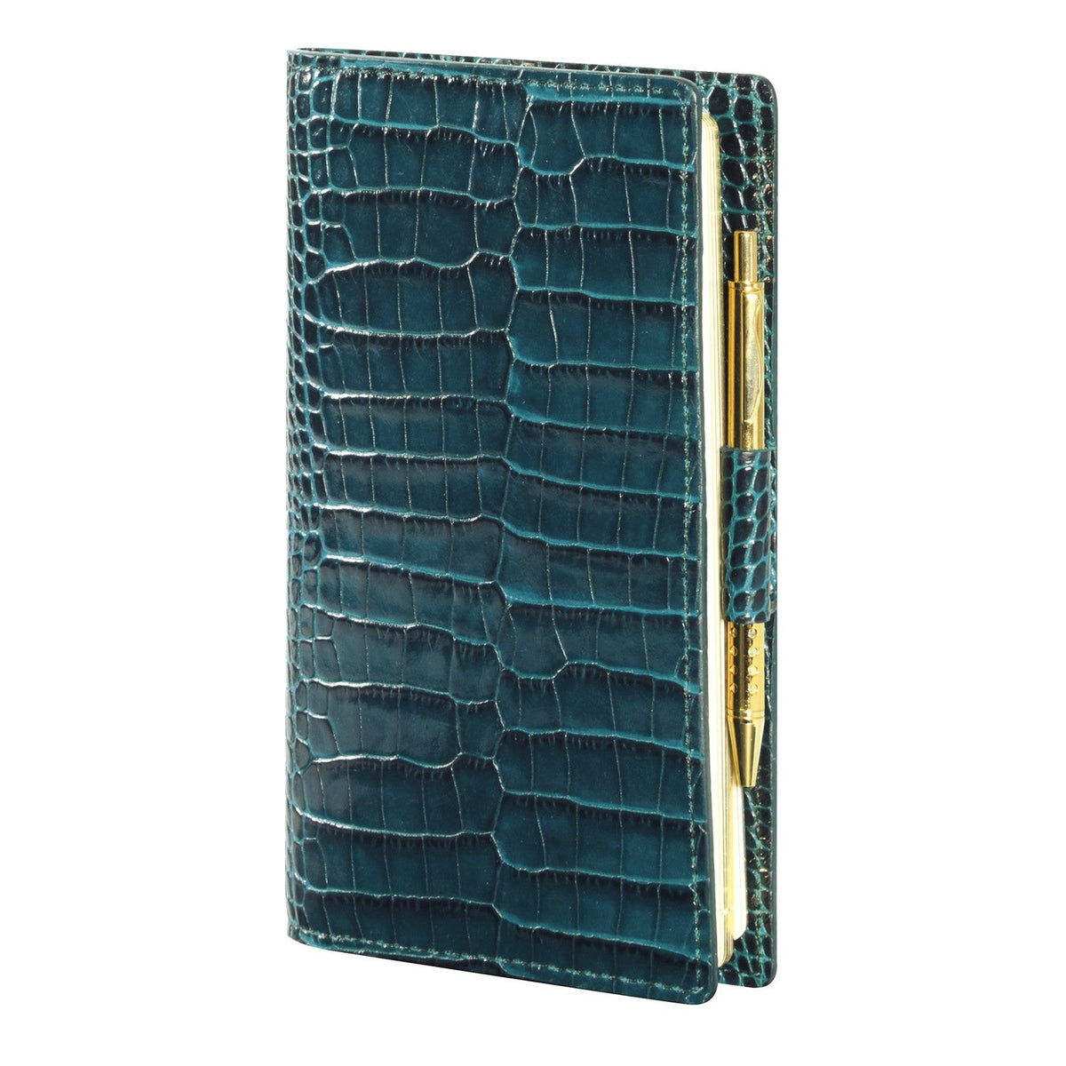 Agenda MIGNON AS16  - 8,8 x 16,5 cm - 1 semaine sur 2 pages - Orientation horizontale - Croco Savannah colvert