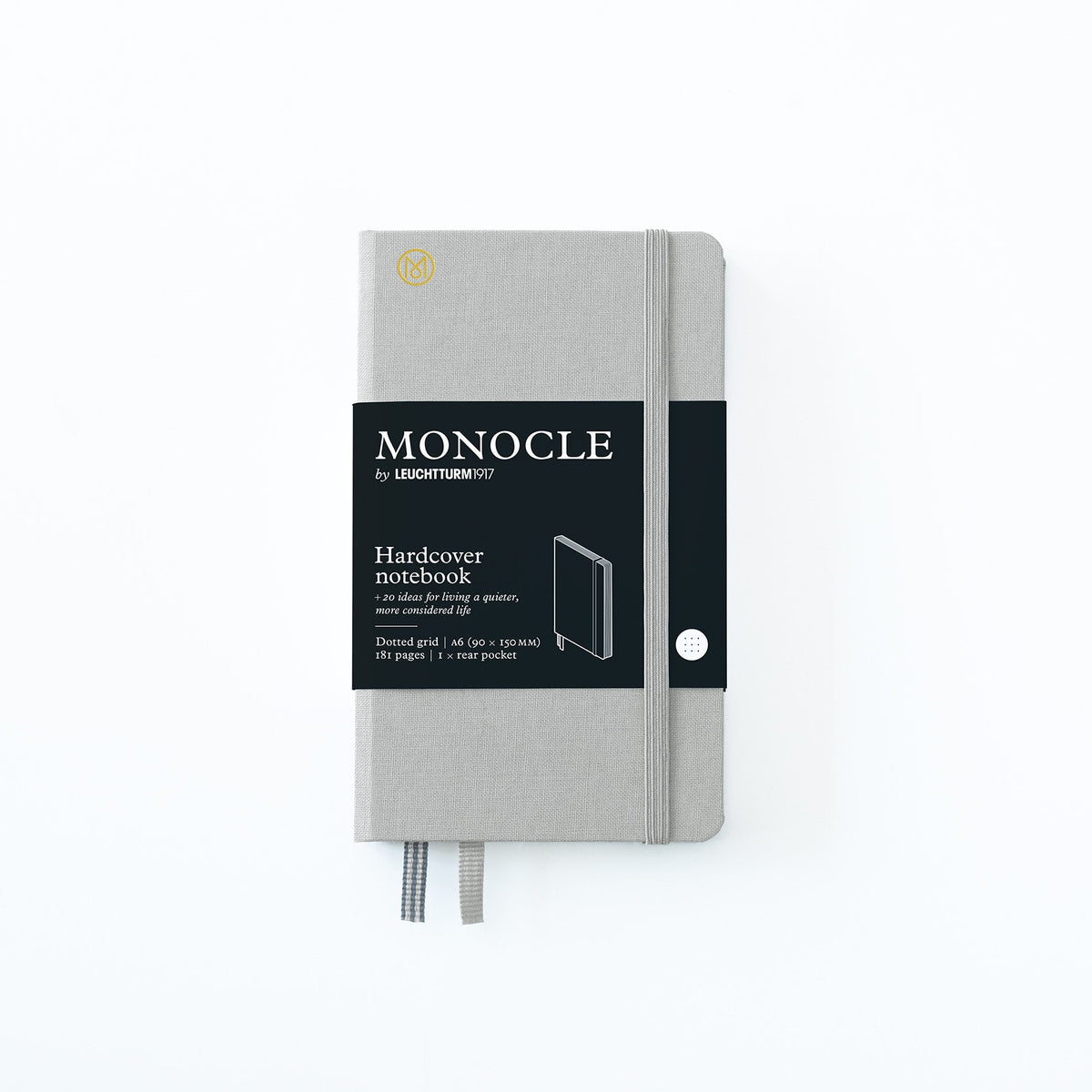 Carnet Rigide Monocle by LEUCHTTURM1917 - A6 - Pointillé - Light Grey -