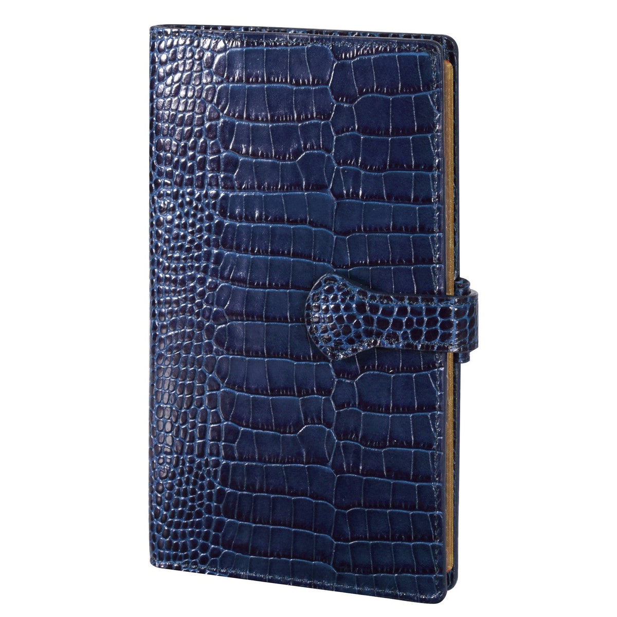 Organiseur Mignon AK18 Croco Savannah - 18.5 x 10.8 cm - 1 semaine + notes - Bleu marine -