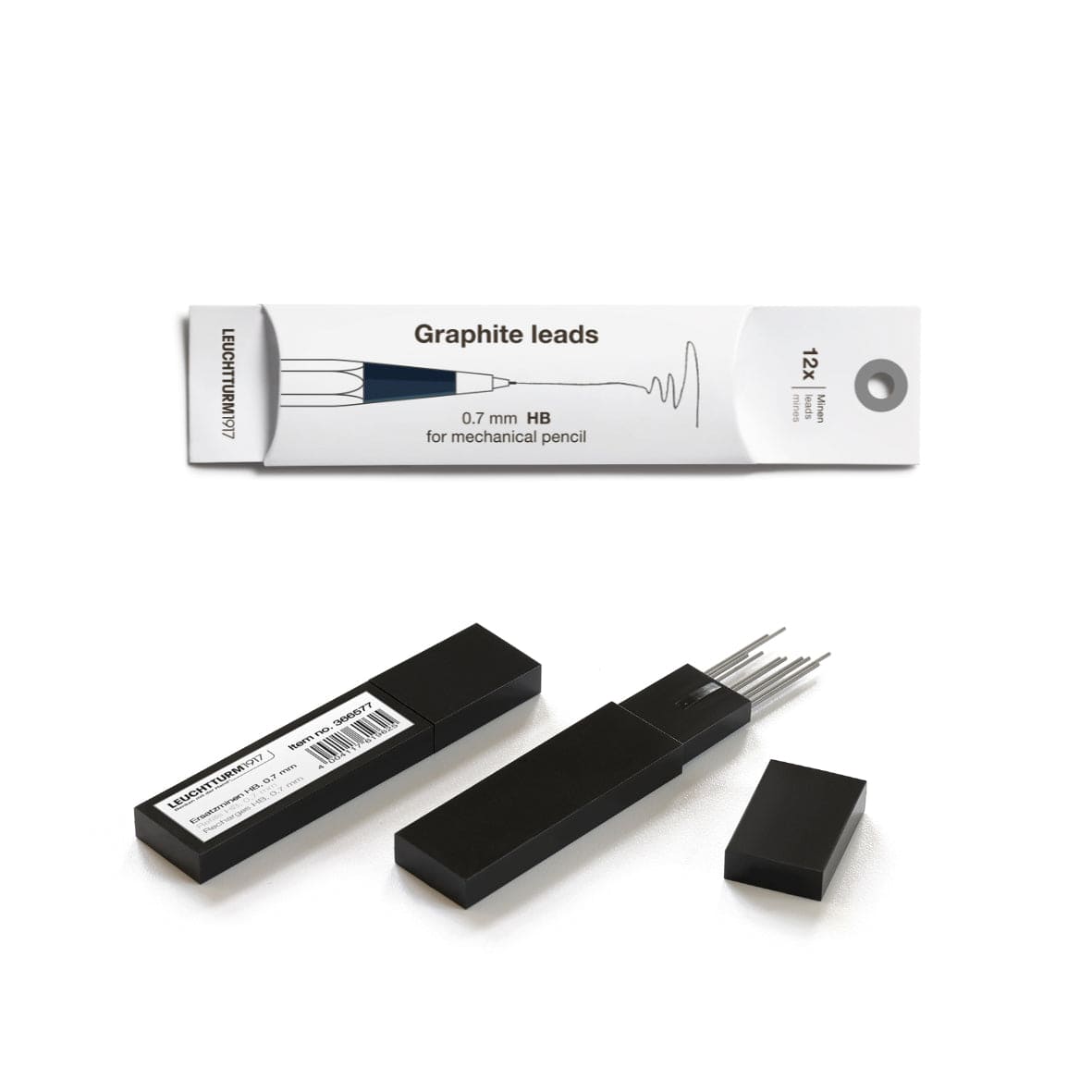 Recharge LEUCHTTURM1917 Drehgriffel Nr. 2 - 0.7 - Gris Graphite - 4004117619625
