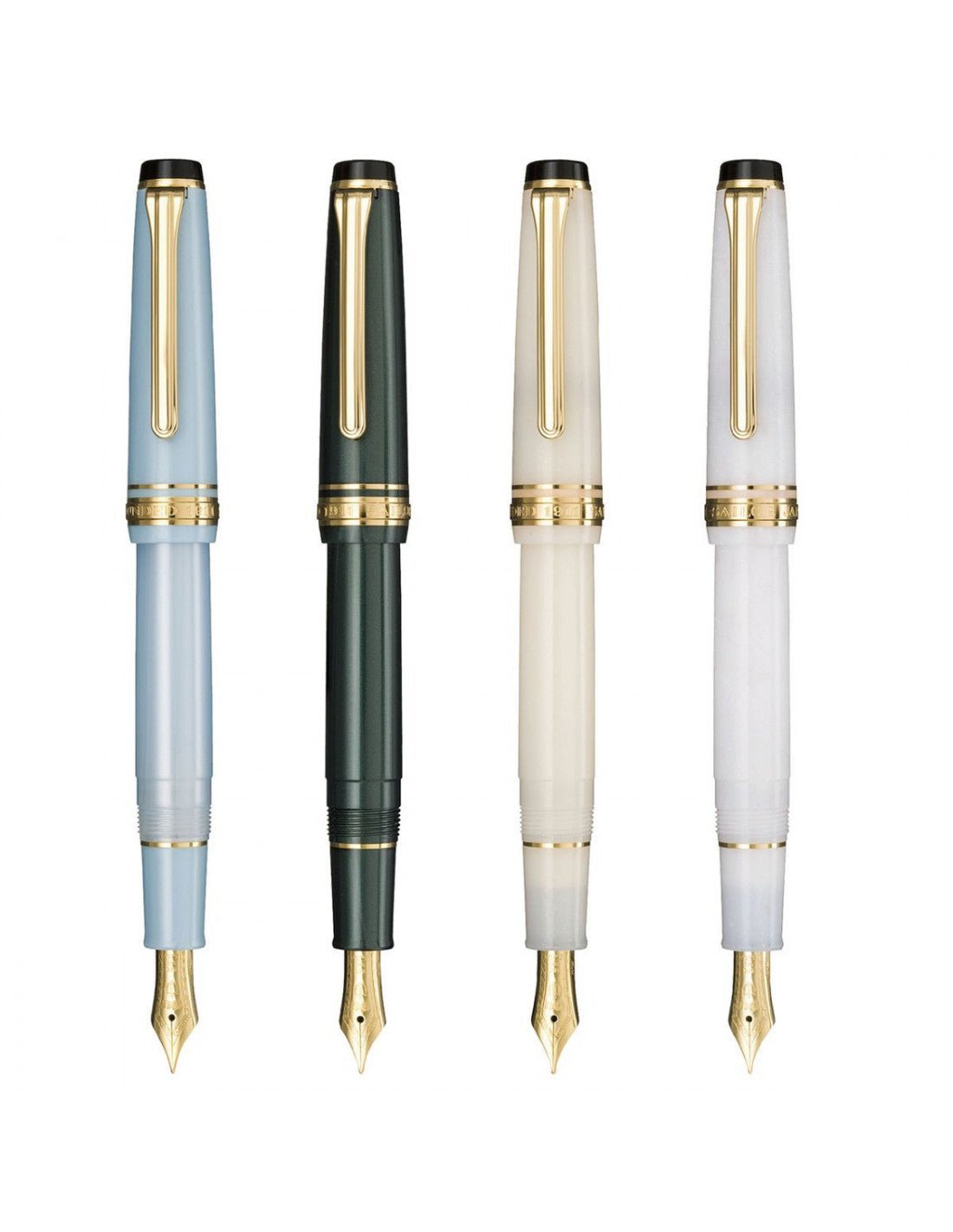 Stylo plume SAILOR Pro Gear Slim Setsugetsu Soraha Four Seasons - Fine (F) - Haruzora Metallic Sky Blue GT - 4901680149316